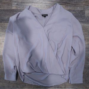 TOPSHOP Wrap Front Blouse
